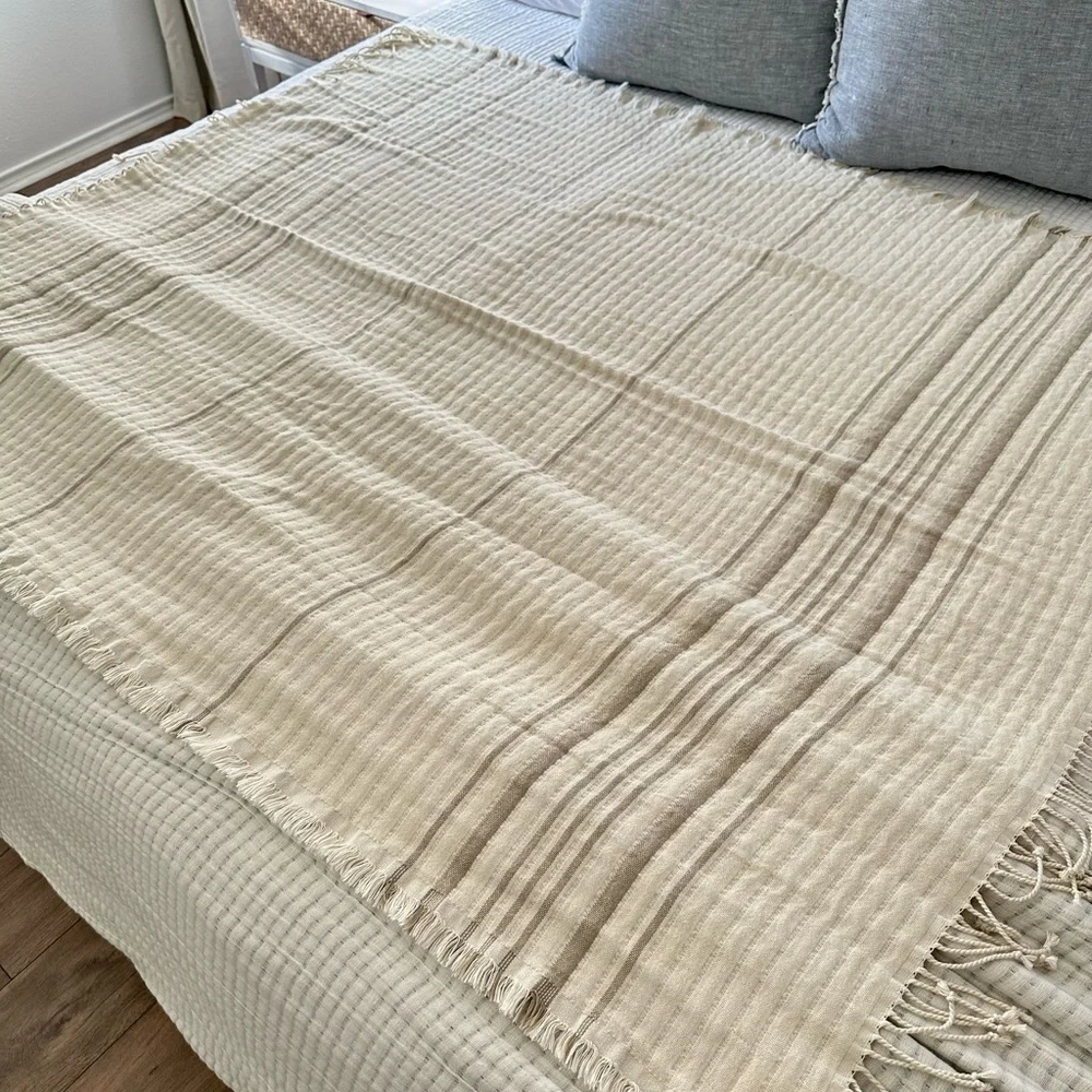 Studio McGee Striped Gauze Throw Blanket